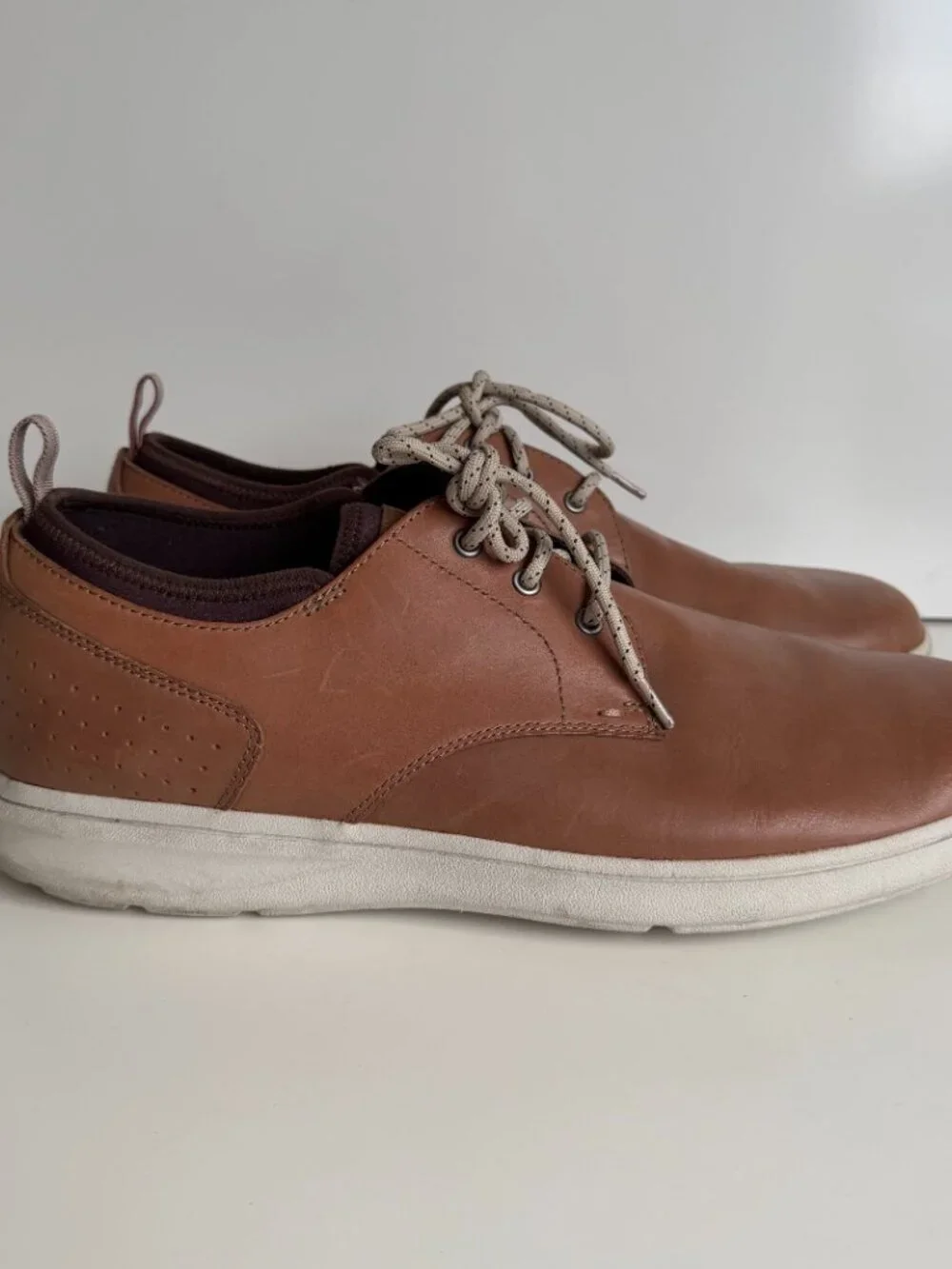 Rockport Zaden Men’s Sneakers Brown Leather Size 13